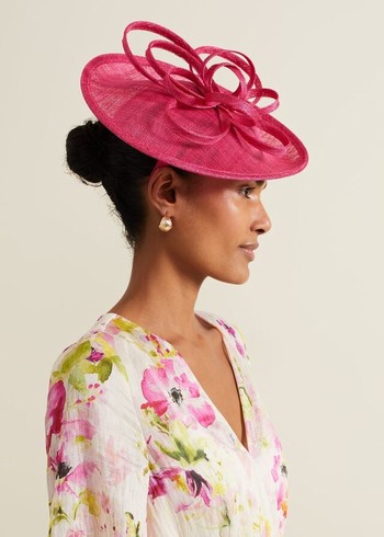 Phase Eight Pink Triple Twist Disc Fascinator Hats Pink Australia | ZG1629853